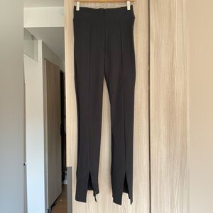 Ponte Split-Hem Flare Pants